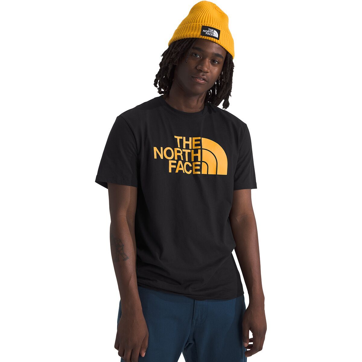 The North Face Half Dome Short-Sleeve T-Shirt - Men's TNF Black/Summit Gold, M