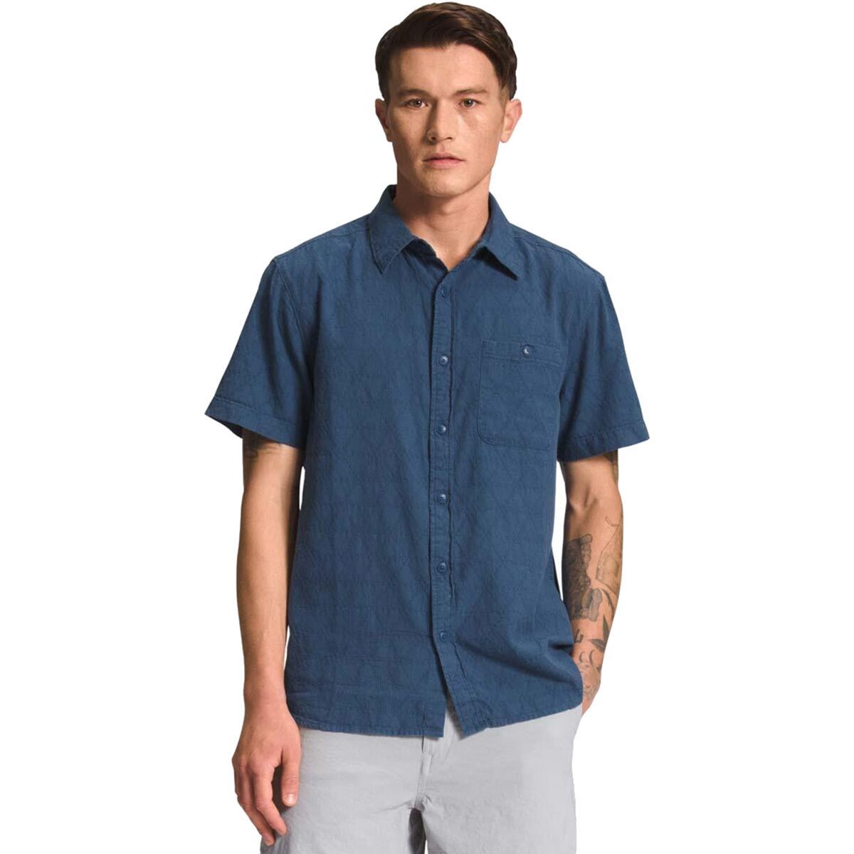 The North Face Loghill Jacquard Shirt - Men's Shady Blue, M