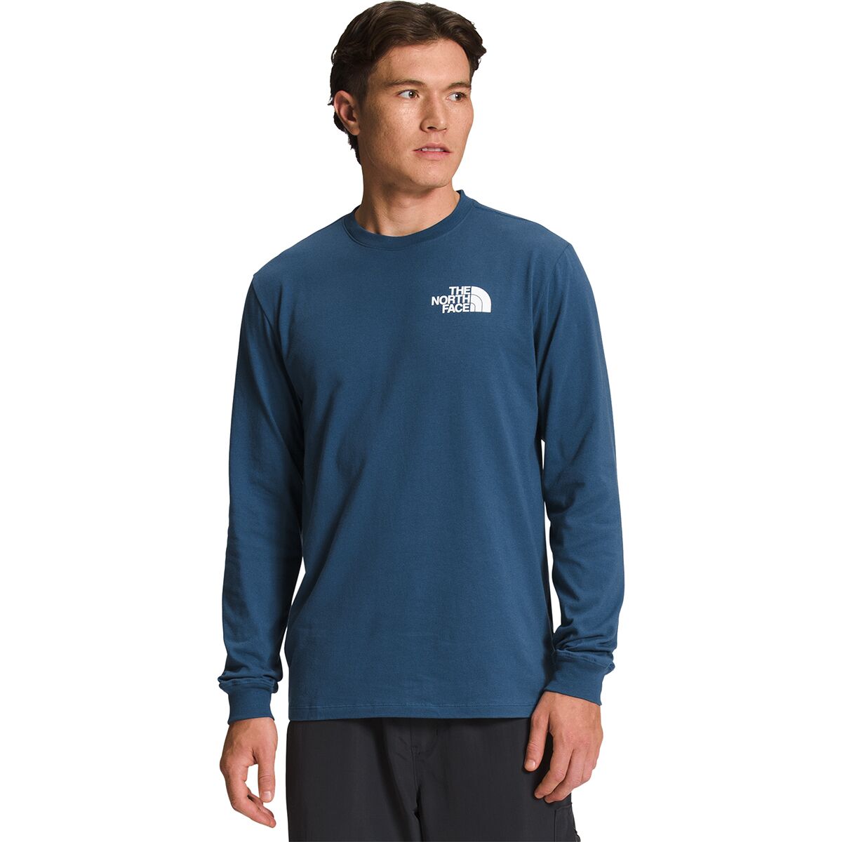 North face store blue long sleeve