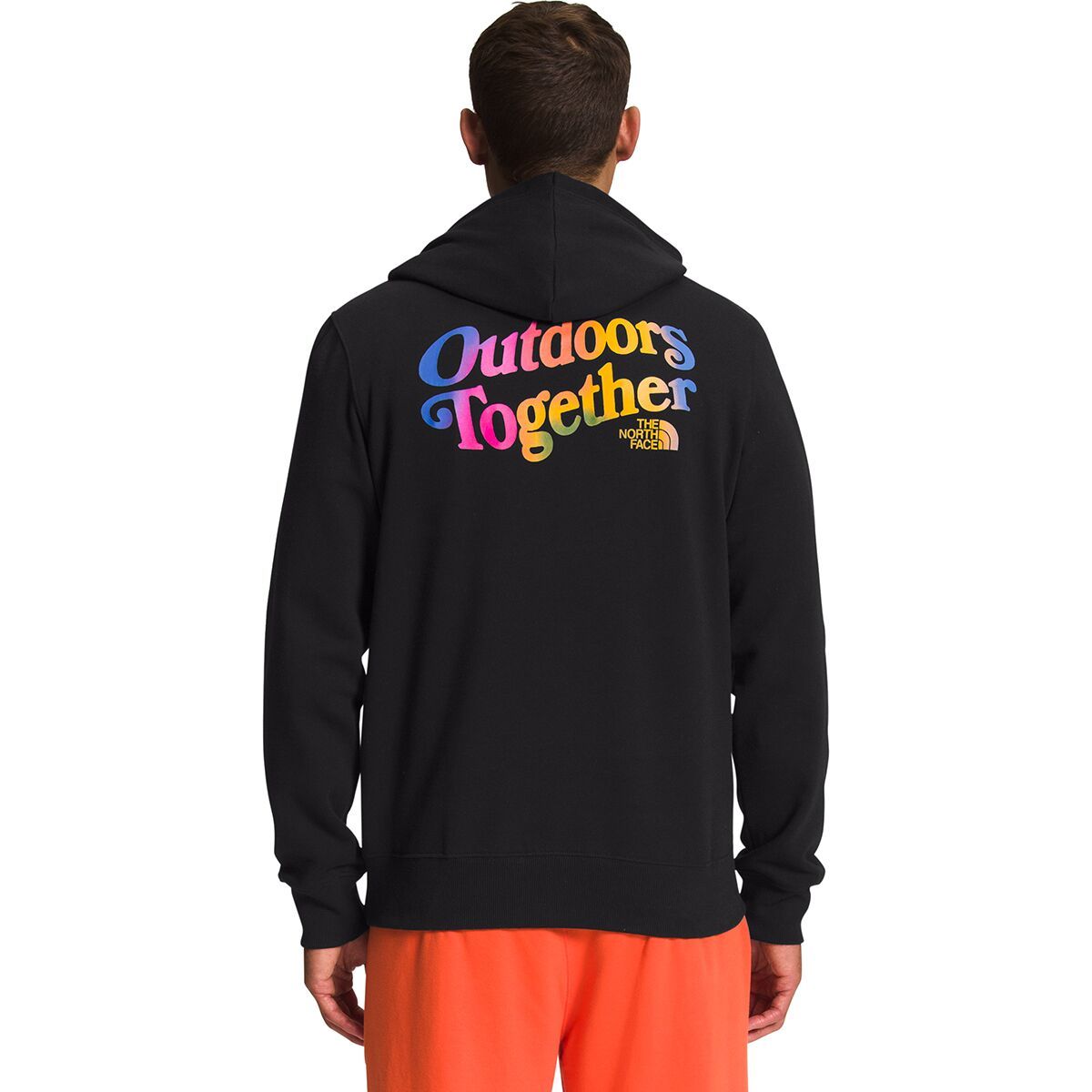 The North Face Pride Pullover Hoodie - Men's TNF Black/Ombre Graphic, L