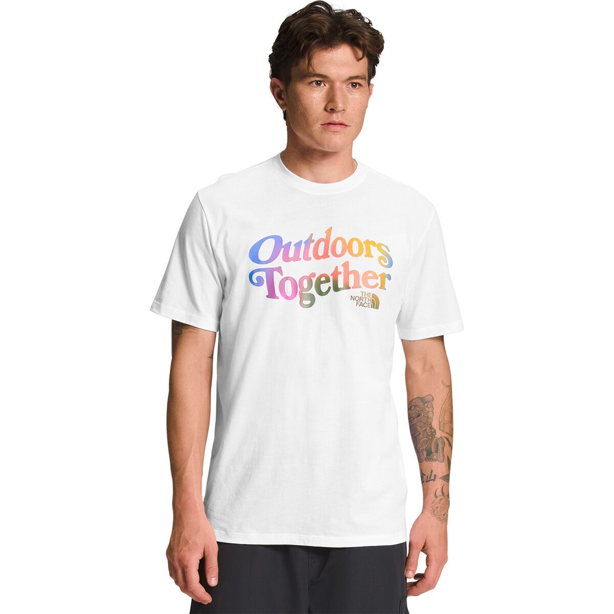 The North Face Pride Short-Sleeve T-Shirt - Men's TNF White/Ombre Graphic, L