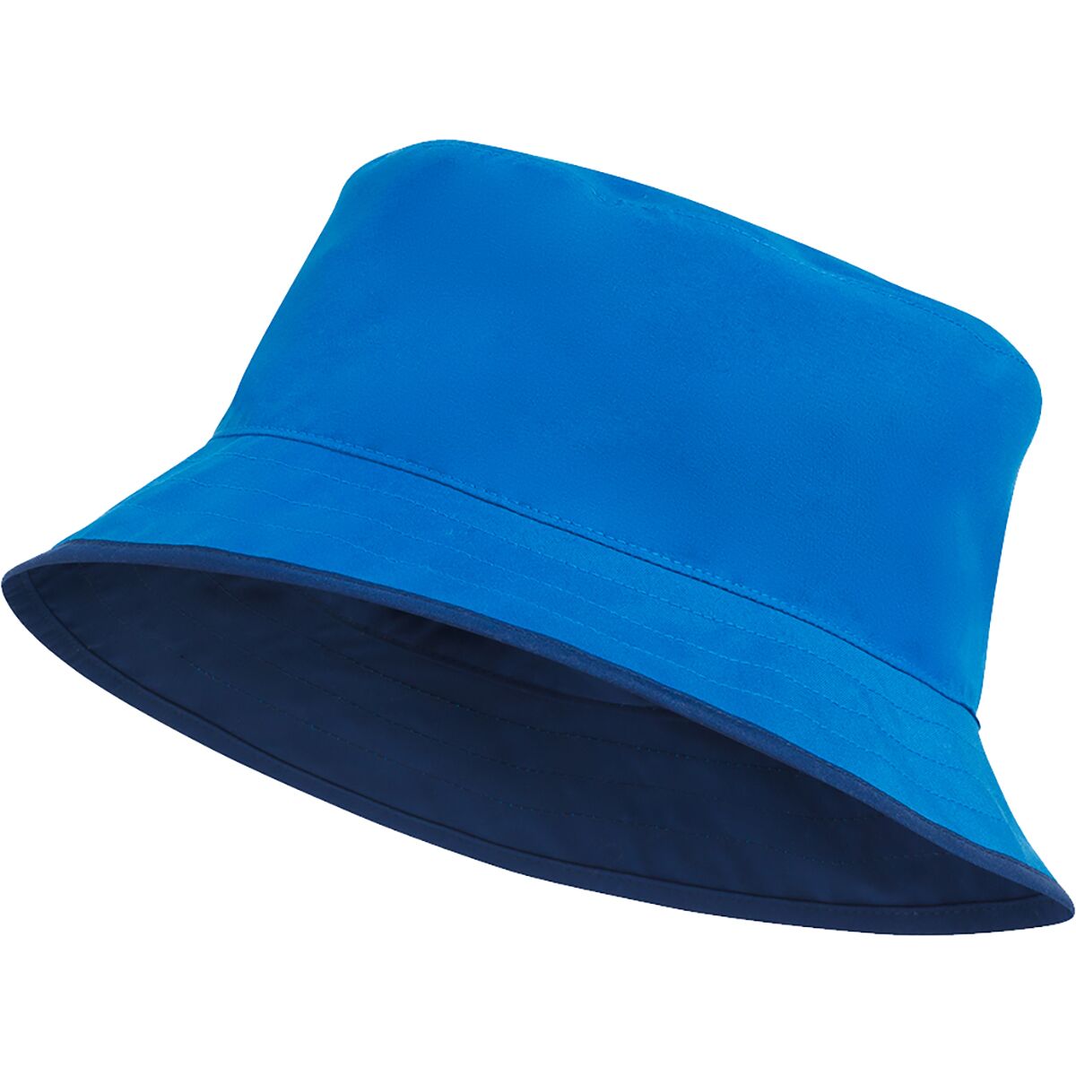 Image of The North Face Class V Reversible Bucket Hat - Kids' Hero Blue TNF Topo Phantom Print, L
