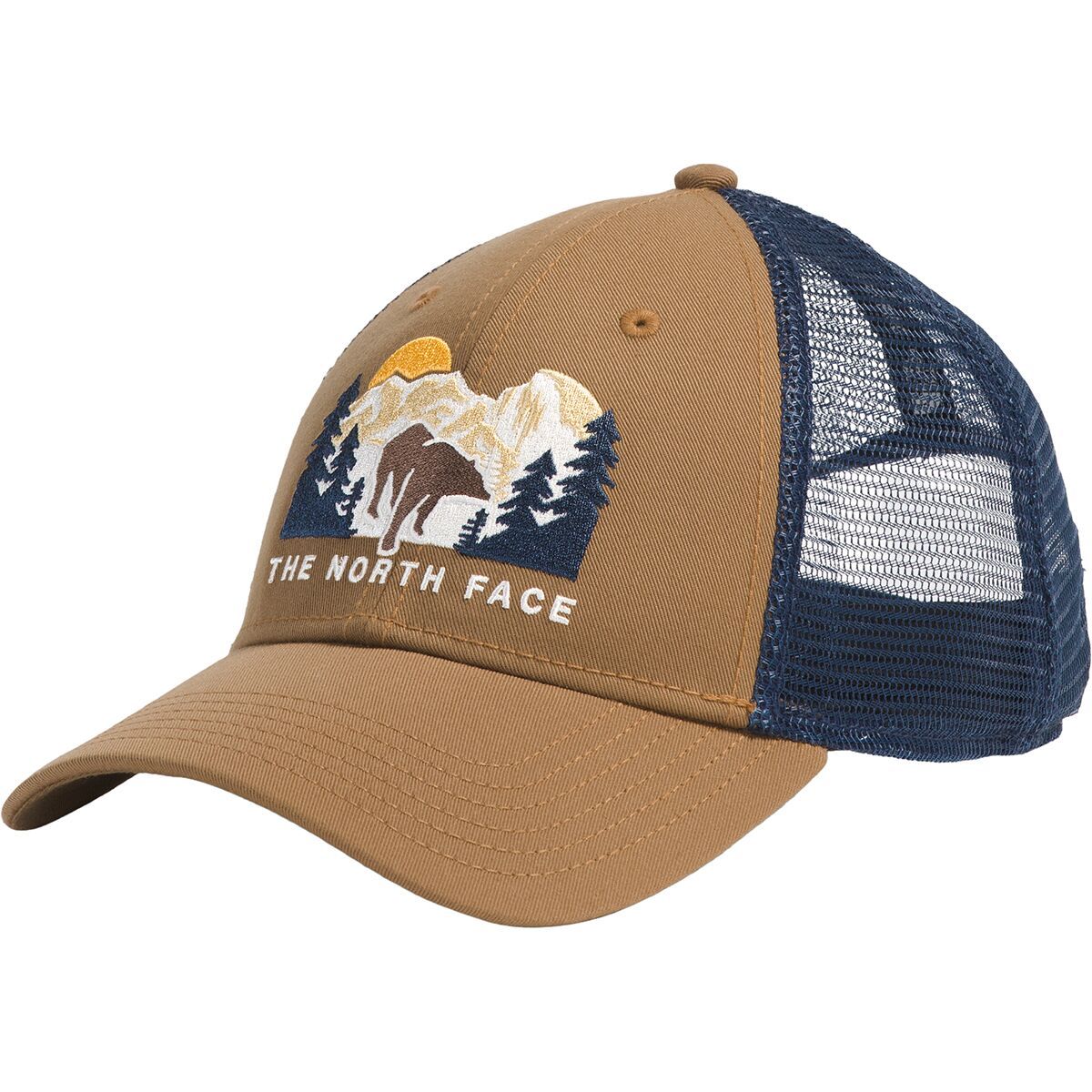 Image of The North Face Embroidered Mudder Trucker Hat Utility Brown, One Size
