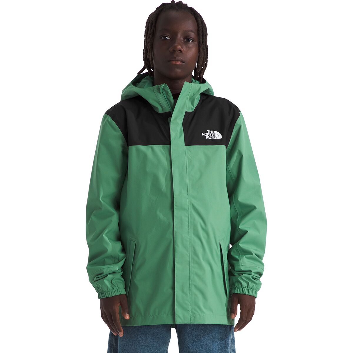 Image of The North Face Antora Rain Jacket - Boys' Dimmed Algae, XS