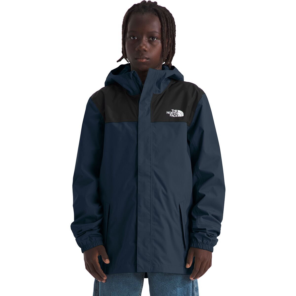 Image of The North Face Antora Rain Jacket - Boys' Summit Navy, XS