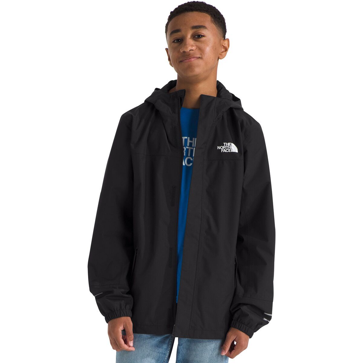 Image of The North Face Antora Rain Jacket - Boys' TNF Black/TNF Black, L