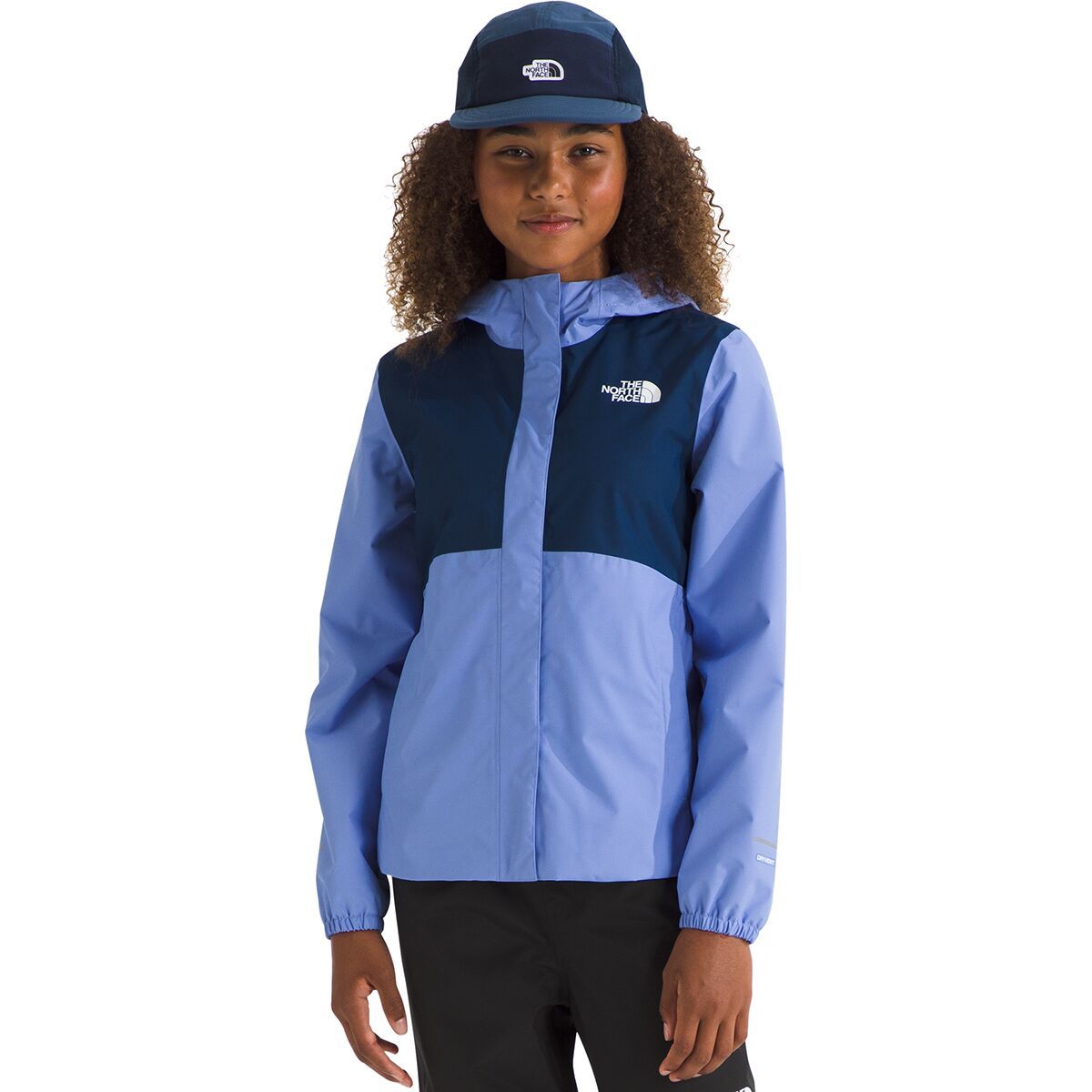 Image of The North Face Antora Rain Jacket - Girls' Virtual Blue, XS