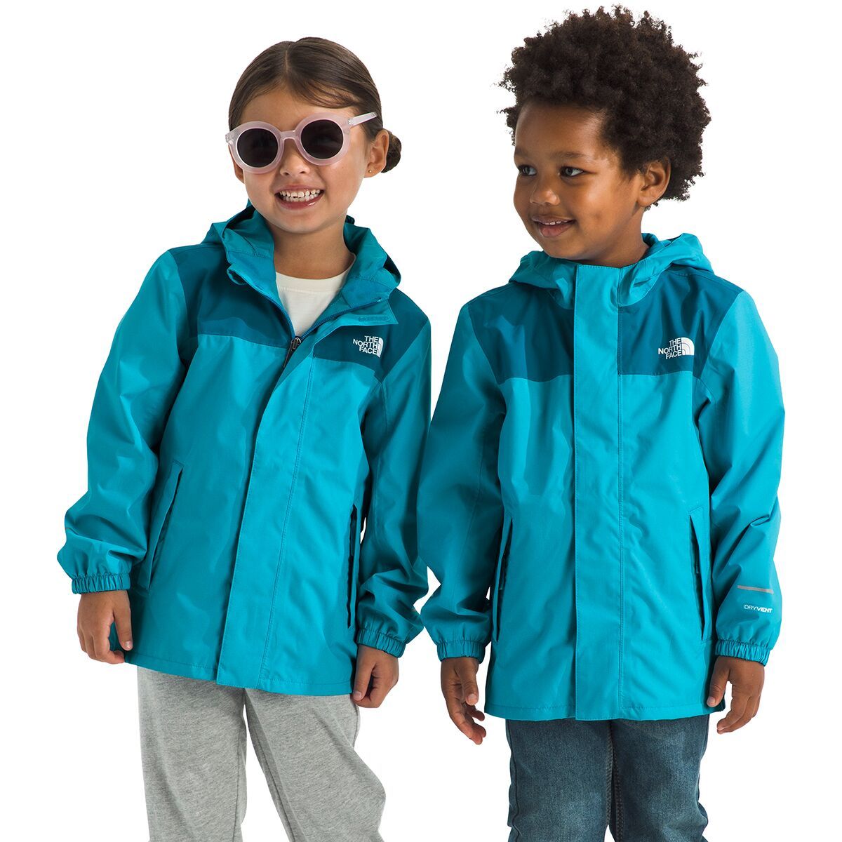Image of The North Face Antora Rain Jacket - Toddlers' Meridian Blue/Dusk Blue, 3T