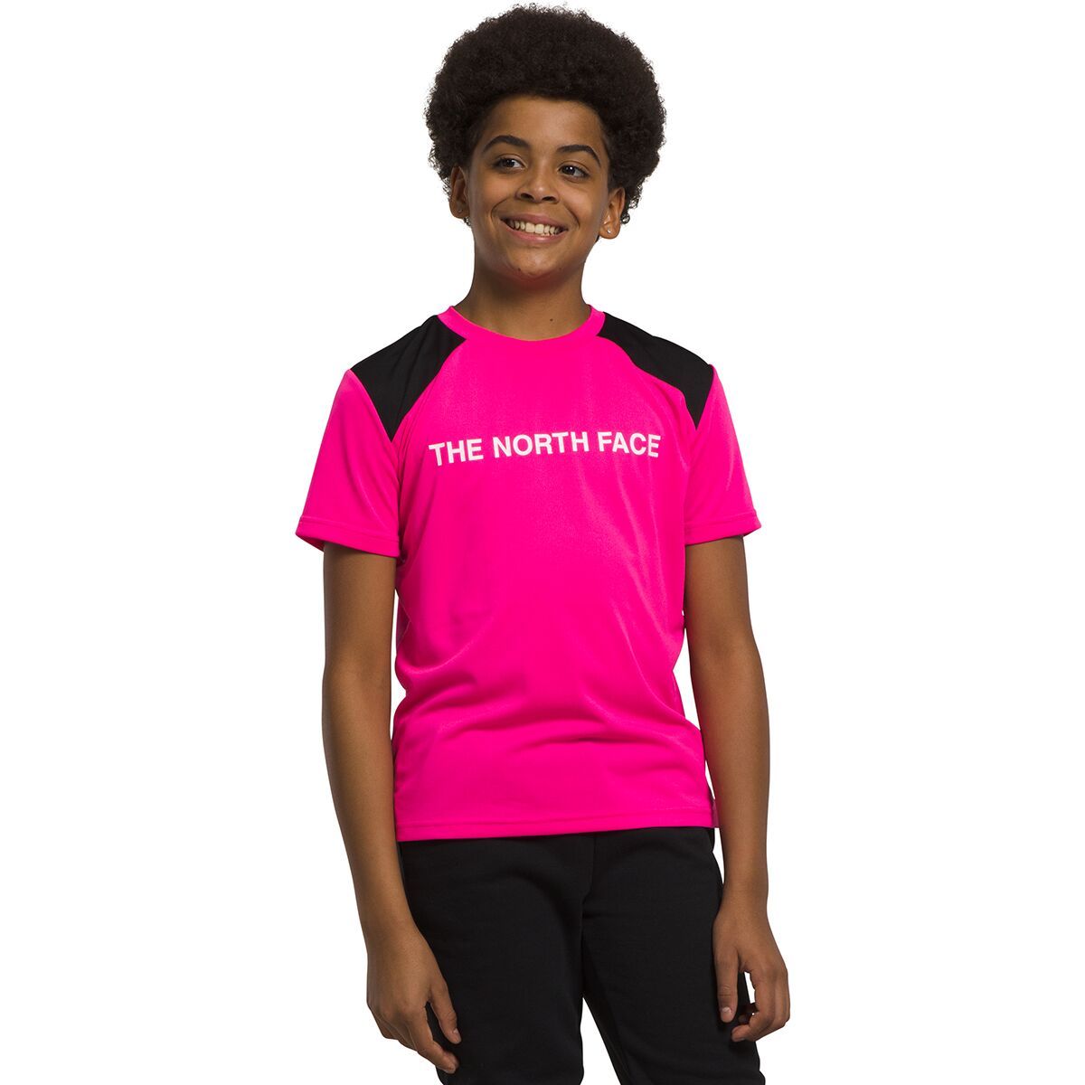 The North Face Never Stop T-Shirt - Boys' Pink Glo, XXL