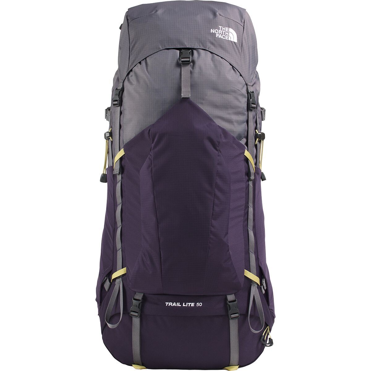 Image of The North Face Trail Lite 50L Backpack - Women's Transcendent Grey/Endless Dusk/Pear, XS/S