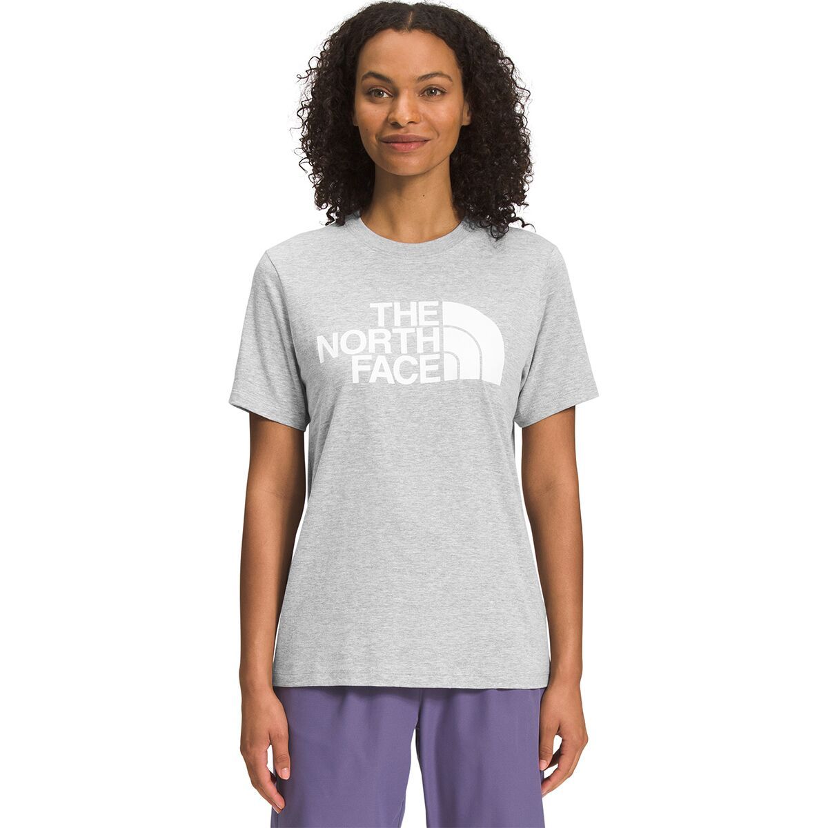 The North Face Half Dome T-Shirt - Women's TNF Light Grey Heather/TNF White, XL