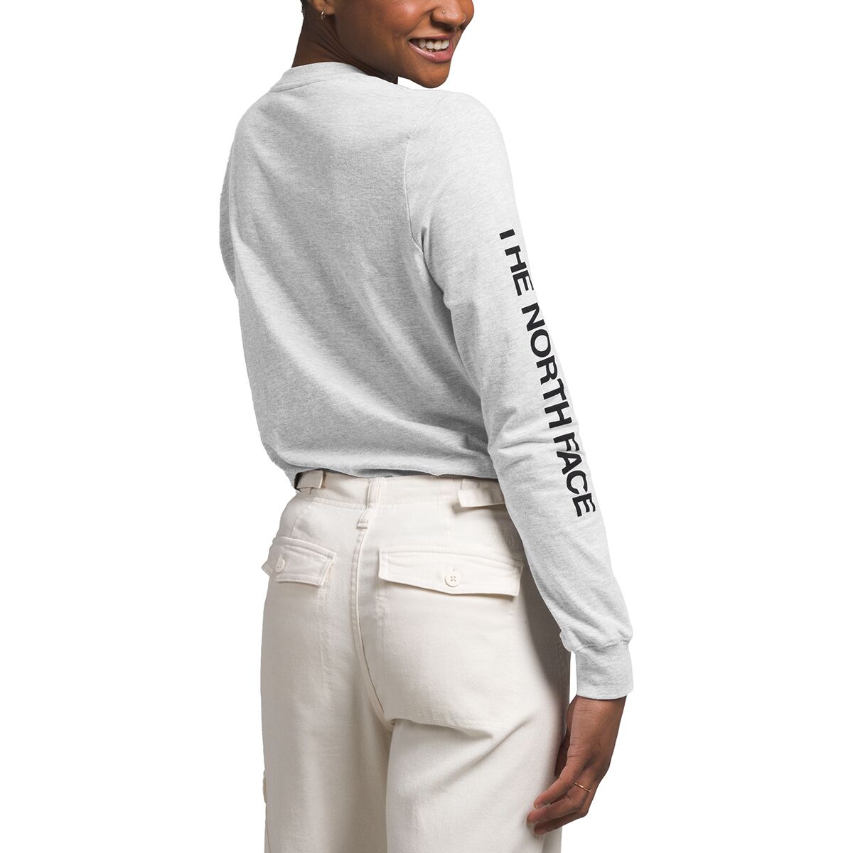 ★THE NORTH FACE★ White Label TNF Crew Long Sleeve Tee WHIT THE NORTH FACE Men's Long Sleeve Throwback Tee, TNF White