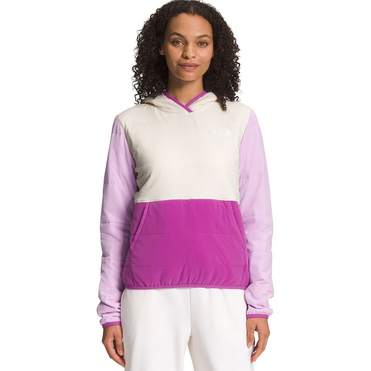 The North Face Mountain Sweatshirt Pullover - Women's Gardenia White/Lupine, M