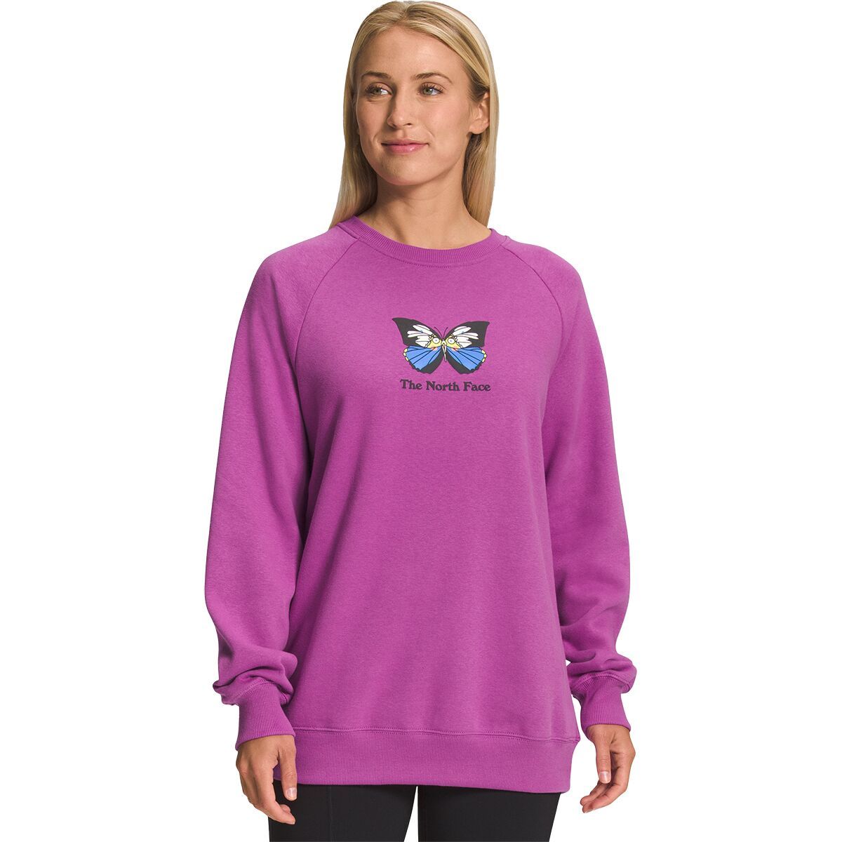 The North Face Places We Love Crew Sweatshirt - Women's Purple Cactus Flower, L