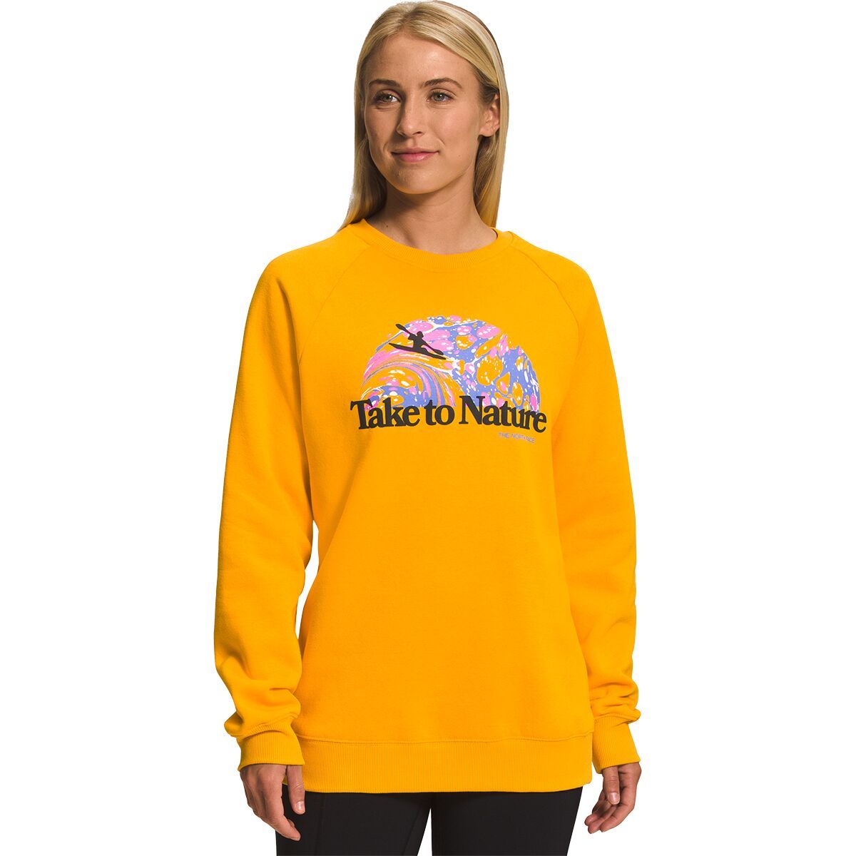 The North Face Places We Love Crew Sweatshirt - Women's Summit Gold, XS