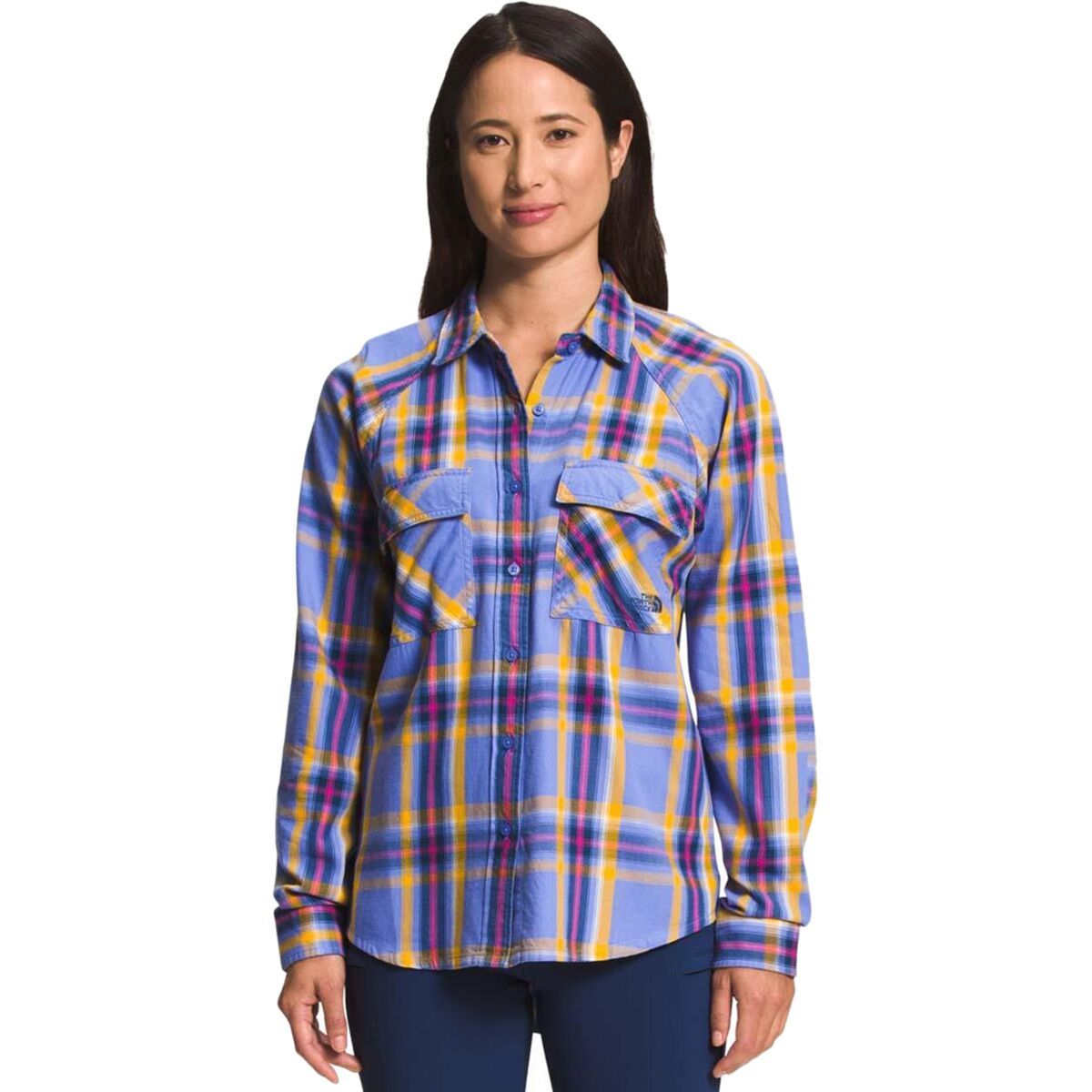 Image of The North Face Set Up Camp Flannel - Women's Deep Periwinkle Medium Bold Shadow Plaid, XS