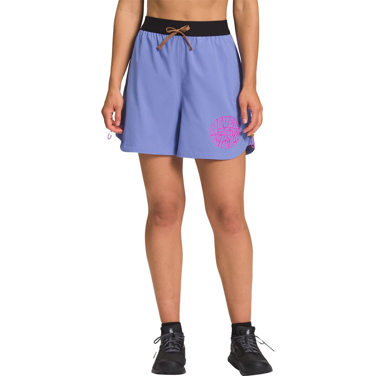 The North Face Trailwear OKT Trail Short - Women's Deep Periwinkle/Utility Brown, XL/Reg