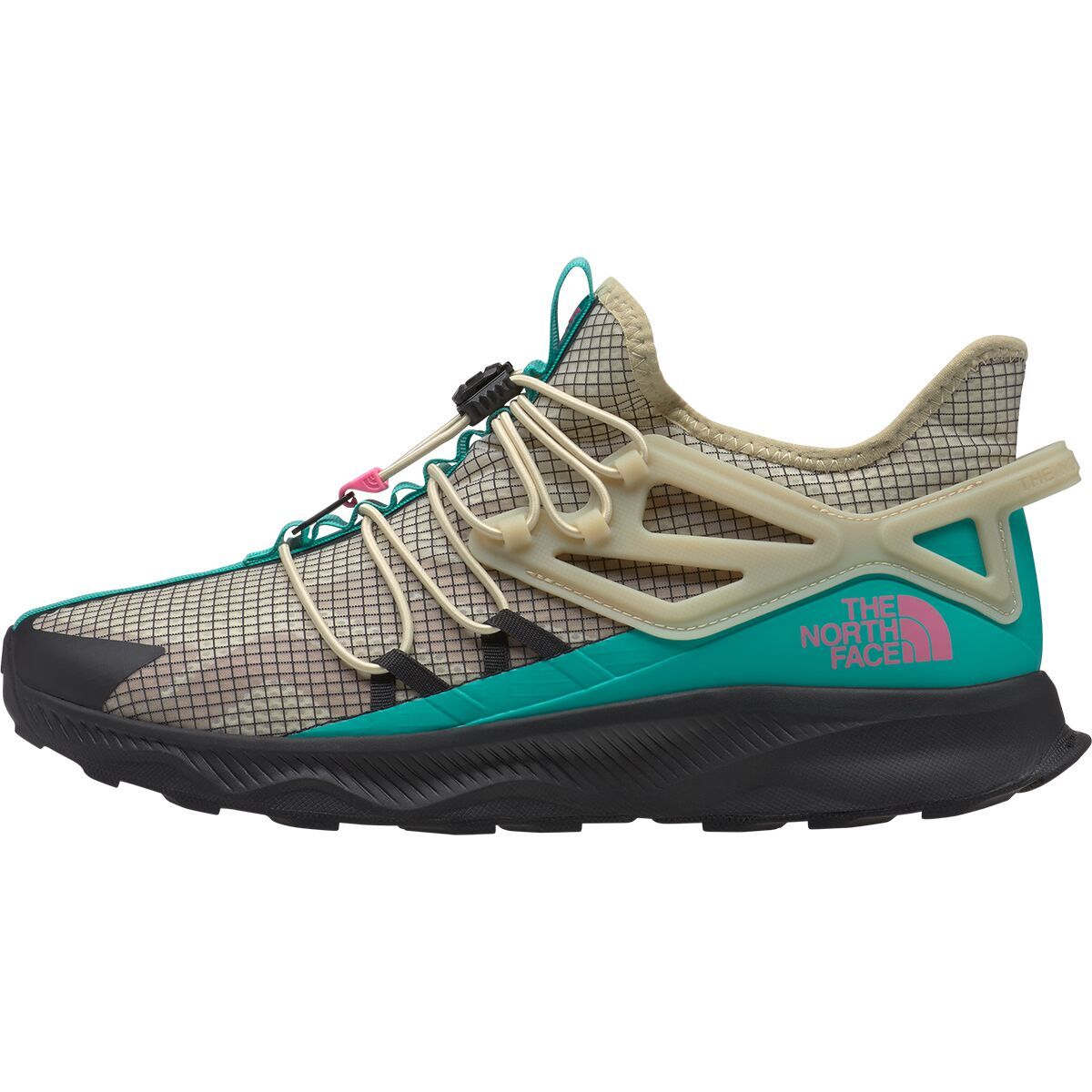 The North Face Oxeye Tech Hiking Shoe - Men's Gravel/Geyser Aqua, 10.0