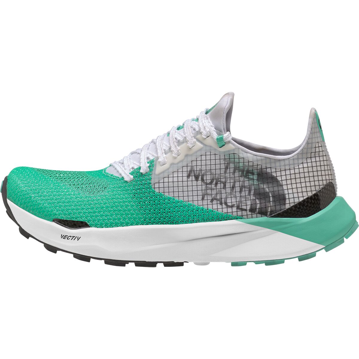 Image of The North Face Summit VECTIV Sky Trail Running Shoe - Women's Vivid Seafoam/TNF White, 7.5