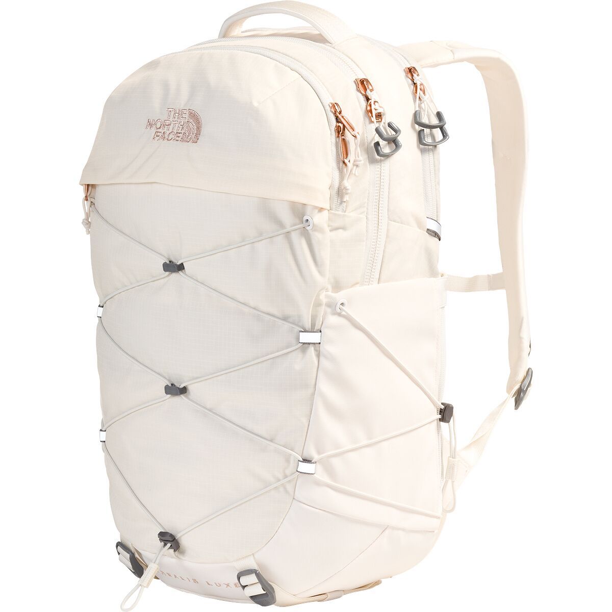 Image of The North Face Borealis Luxe Pack - Women's Gardenia White/Burnt Coral Metallic, One Size