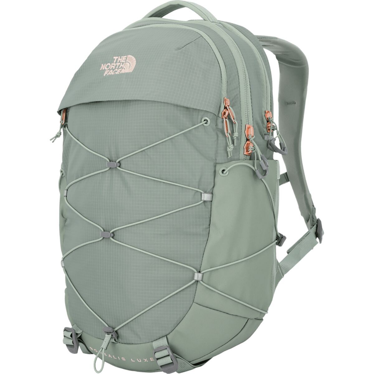 Image of The North Face Borealis Luxe Pack - Women's Slate Moss/Burnt Coral Metallic, One Size