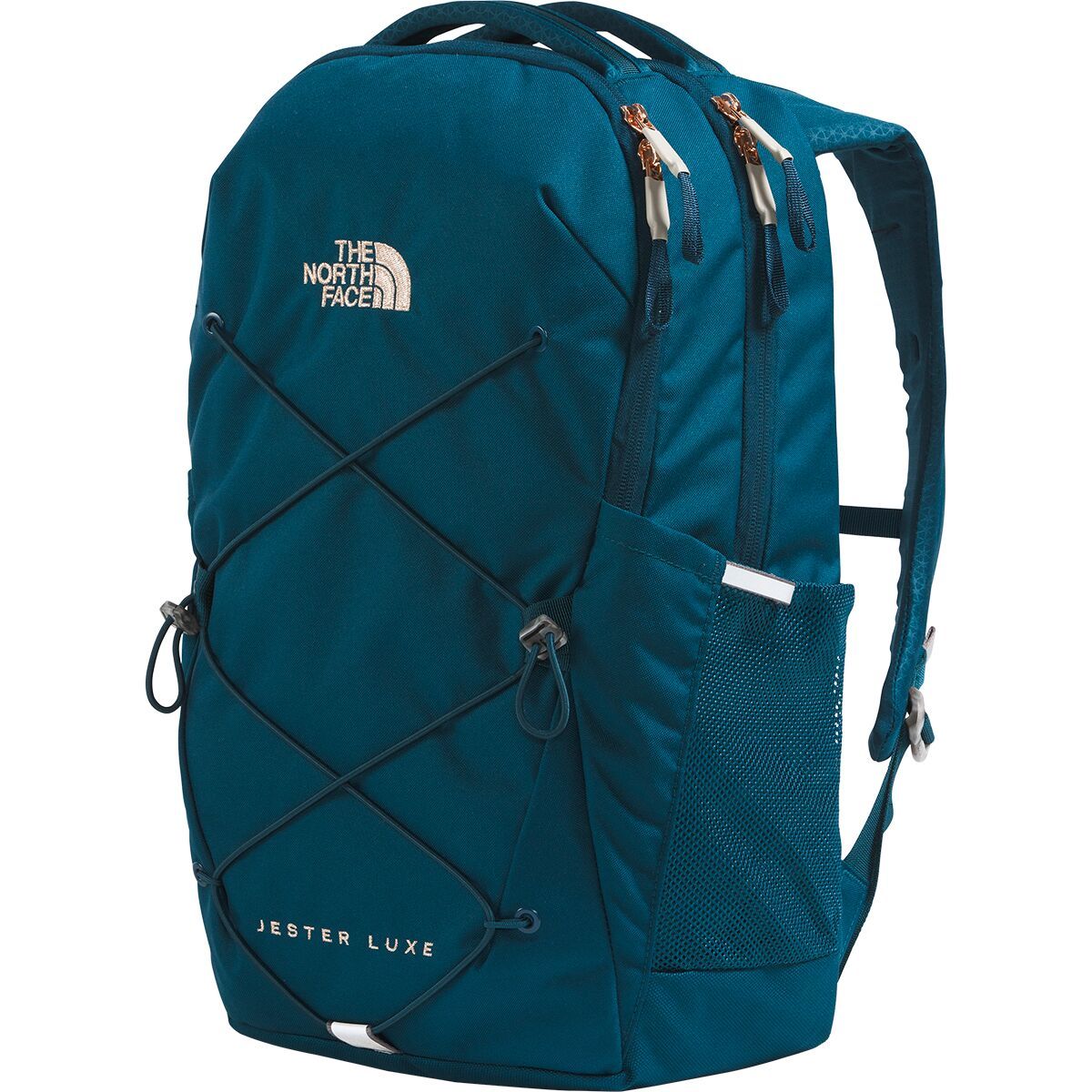 Image of The North Face Jester Luxe Pack - Women's Midnight Petrol/Burnt Coral Metallic, One Size