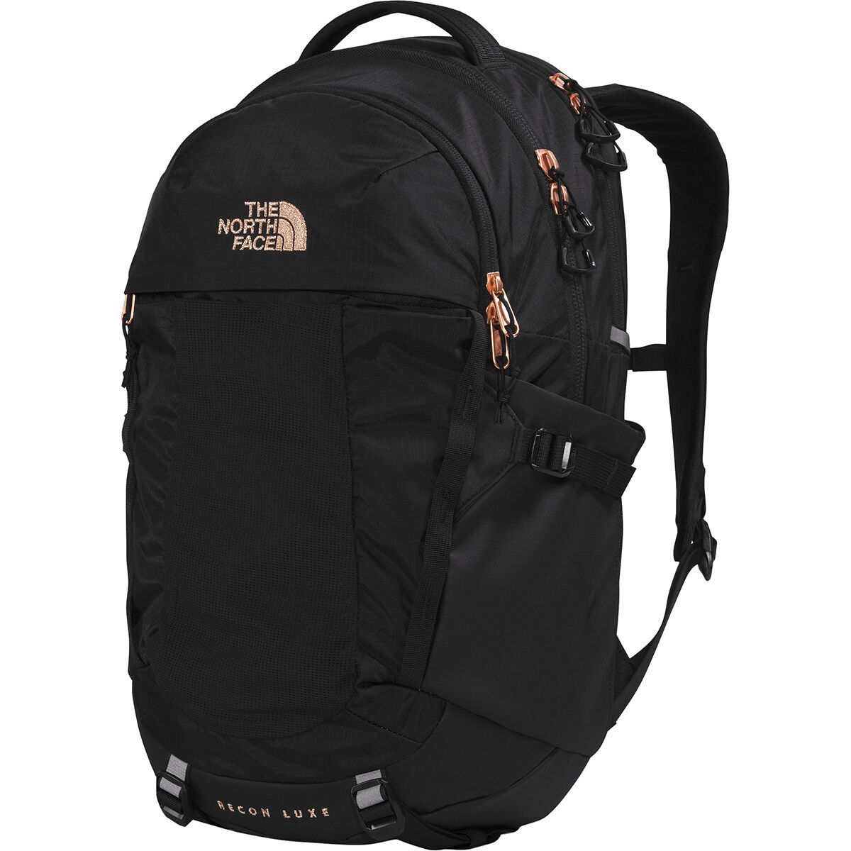 The North Face Recon Luxe Pack - Women's TNF Black/Burnt Coral Metallic-NPF, One Size