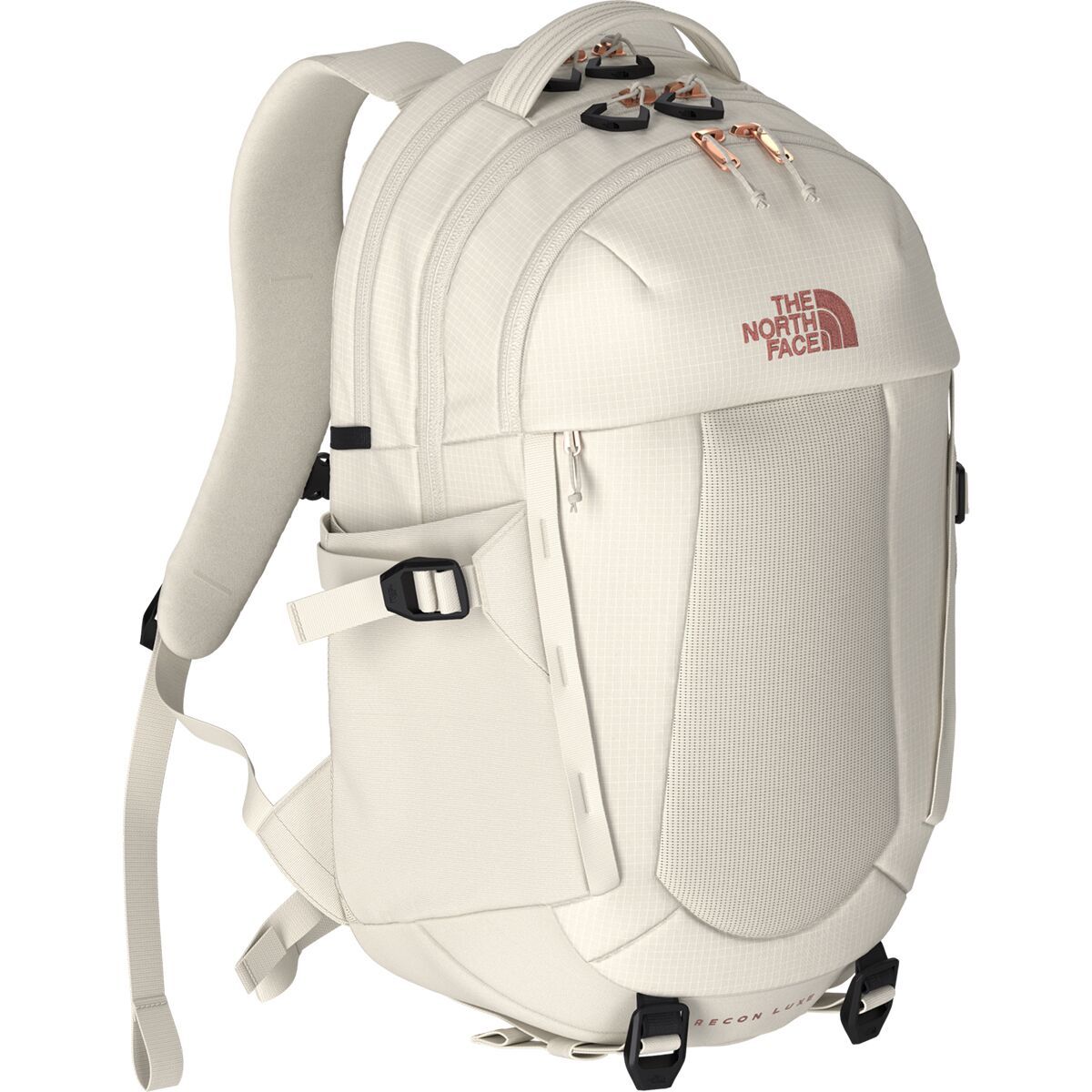 Image of The North Face Recon Luxe Pack - Women's White Dune/Burnt Coral Metallic, One Size