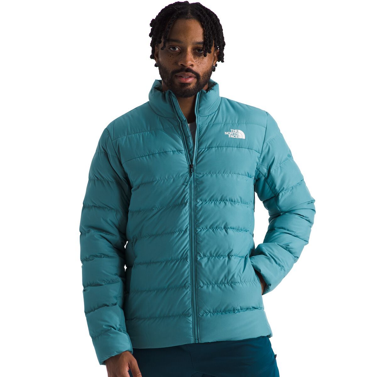 Image of The North Face Aconcagua 3 Jacket - Men's Algae Blue, M