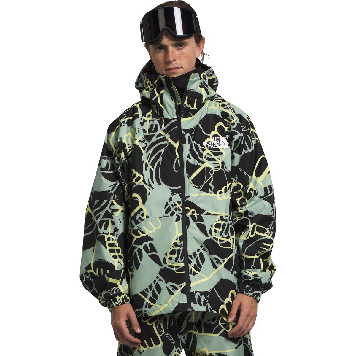 Image of The North Face Build Up Jacket - Men's TNF Black Hands Print, S