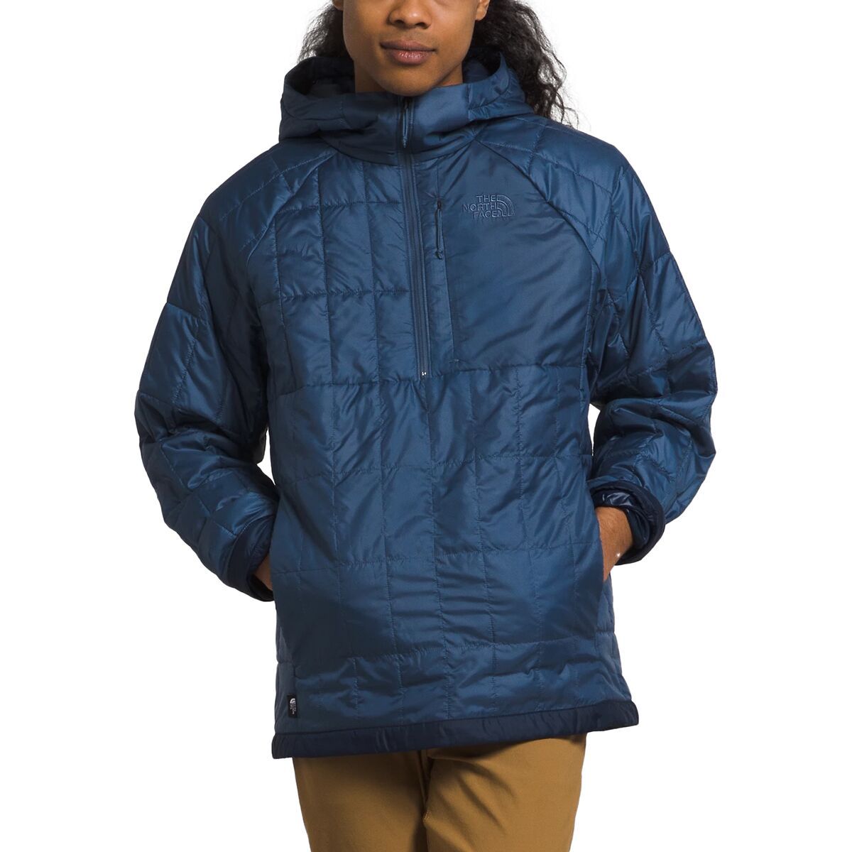 The North Face Circaloft 1/4-Zip Pullover - Men's Shady Blue/Summit Navy, L
