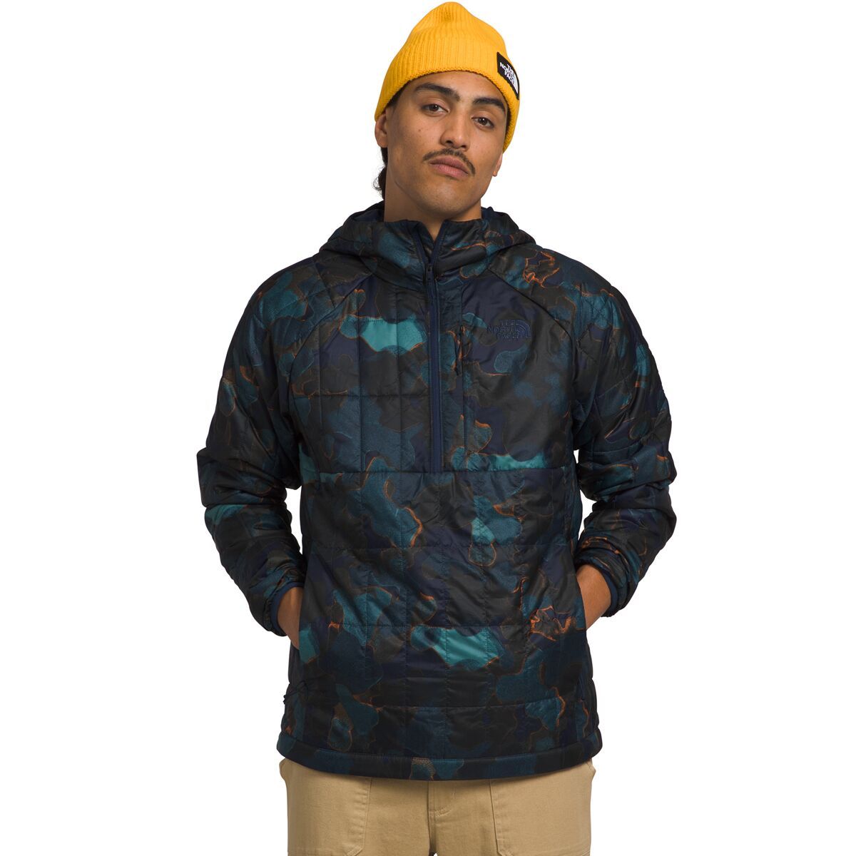 The North Face Circaloft 1/4-Zip Pullover - Men's Summit Navy Camo Texture Print, XL