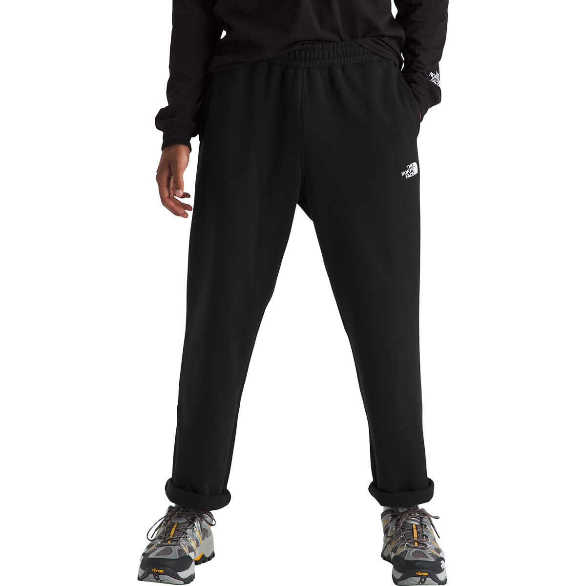 Image of The North Face Evolution Straight Leg Sweatpant - Men's TNF Black/TNF White, M