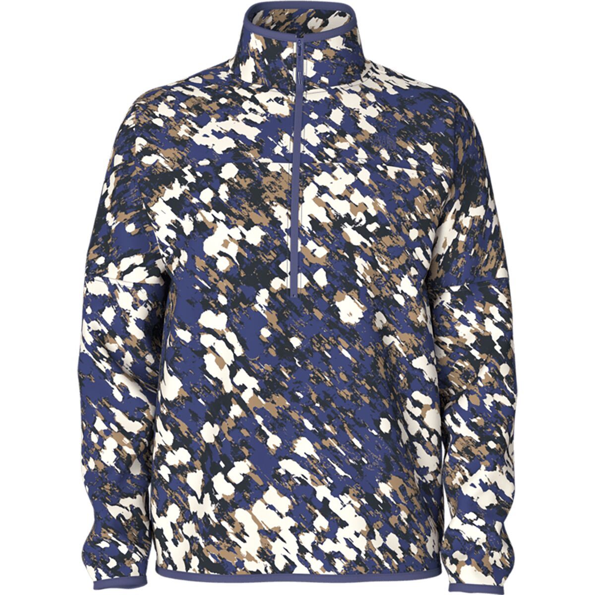 The North Face Front Range Fleece 1/2-Zip Jacket - Men's Cave Blue Velocity Texture Print, L
