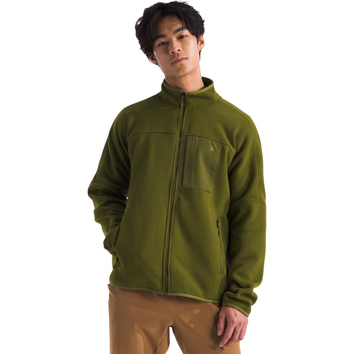The North Face Front Range Fleece Jacket - Men's Forest Olive Heather, XXL