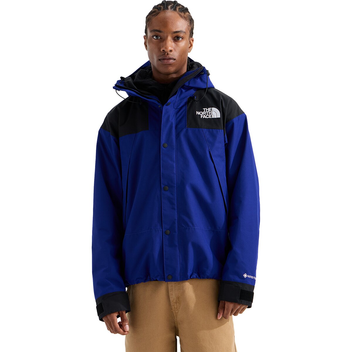 Image of The North Face GTX Mountain Jacket - Men's Bold Blue/TNF Black, L