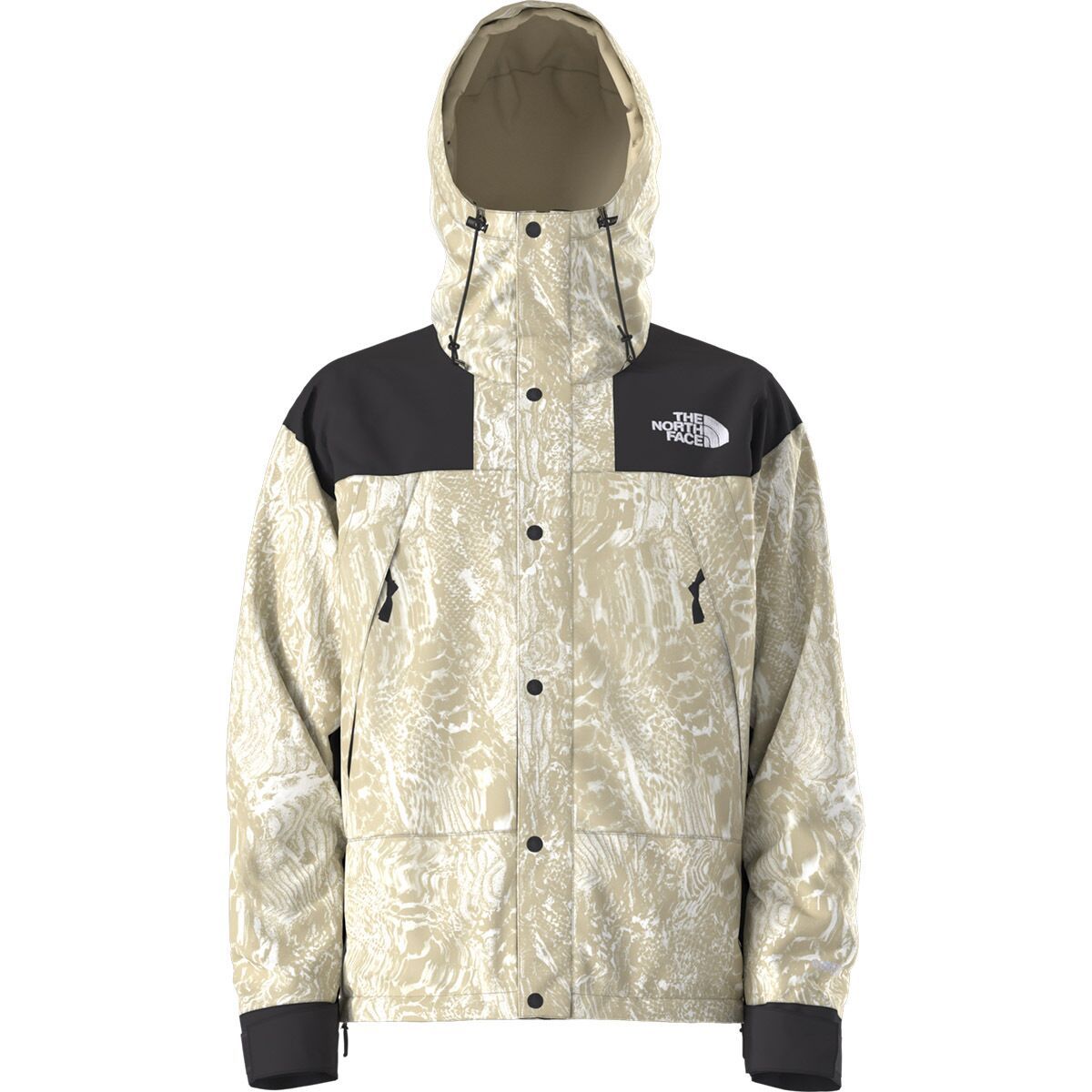 The North Face GTX Mountain Jacket - Men's Gravel Wood Snake Print/TNF Black, S