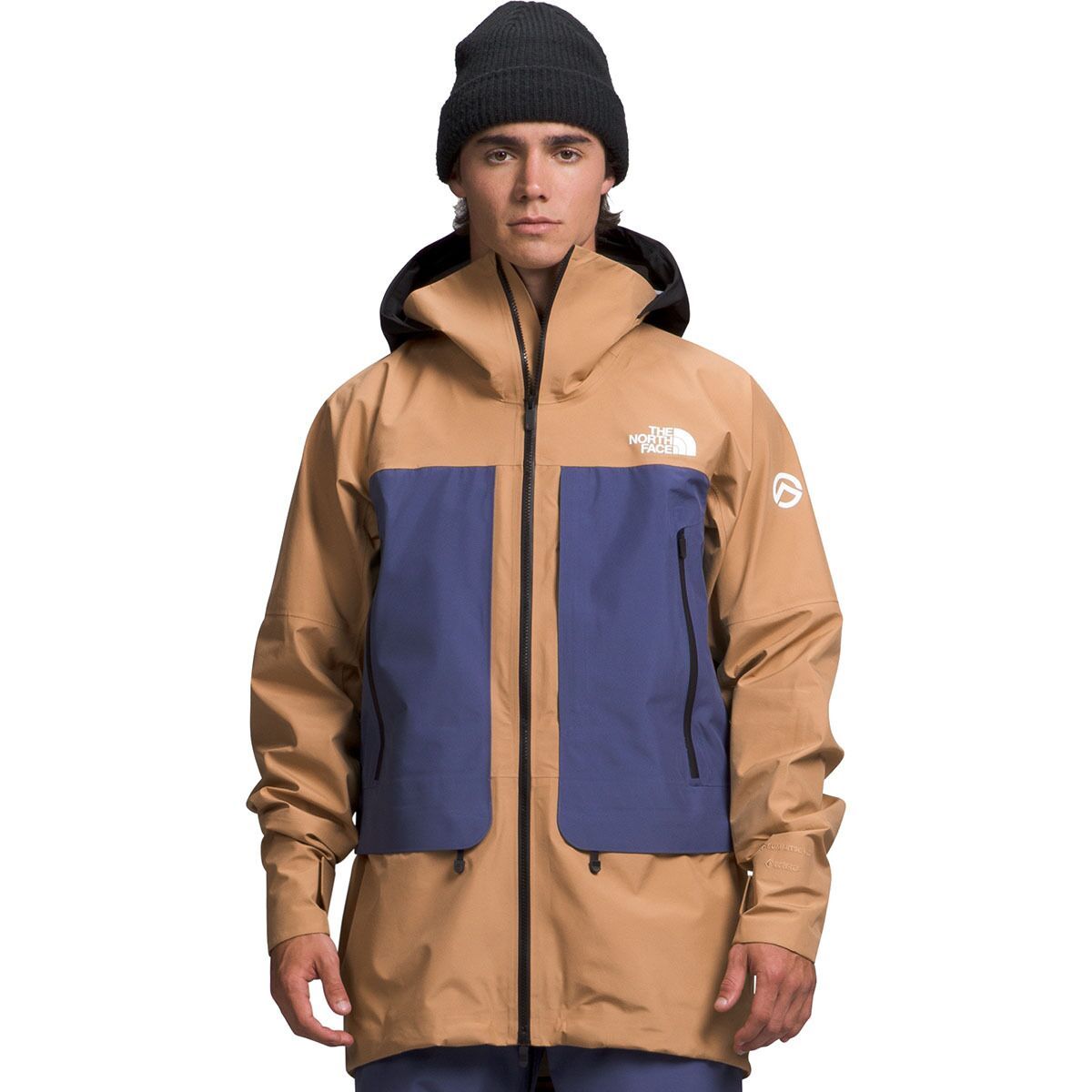 The North Face Summit Verbier GTX Jacket - Men's Almond Butter/Cave Blue, S