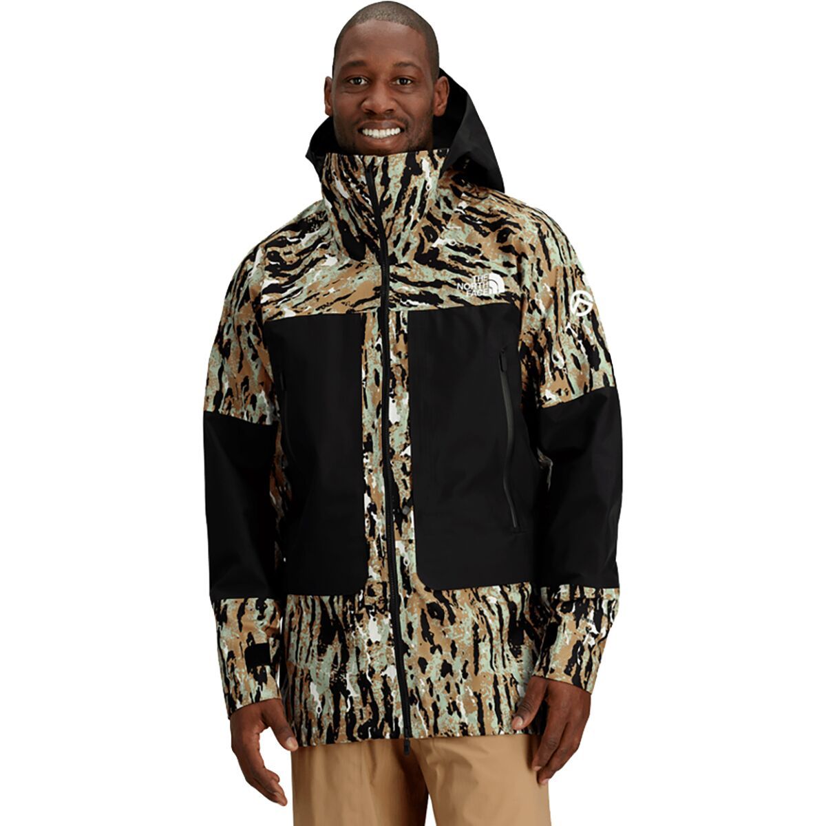 The North Face Summit Verbier GTX Jacket - Men's Almond Butter Pitcher Plant Print, M