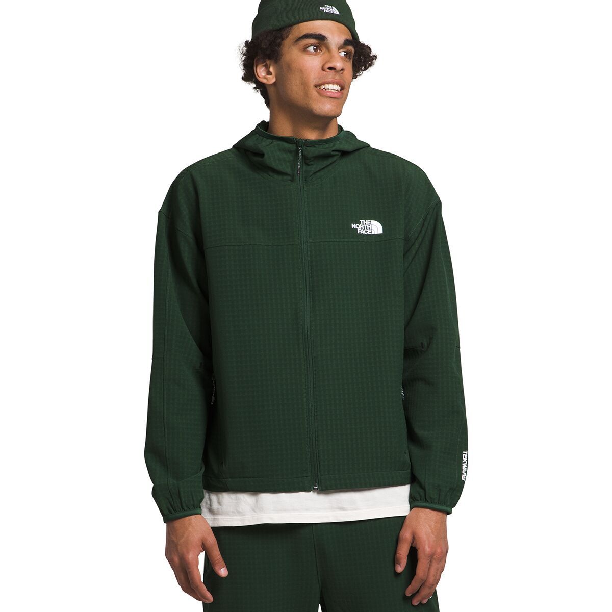 The North Face Tekware Grid Hoodie - Men's Pine Needle, XXL