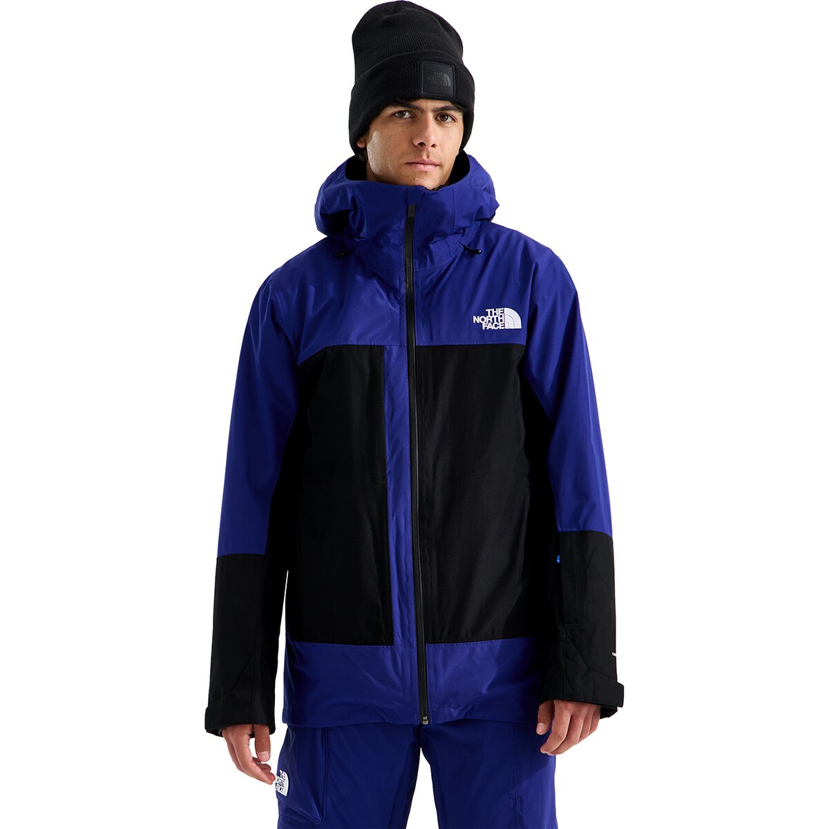 Image of The North Face ThermoBall Eco Snow Triclimate Jacket - Men's Bold Blue/TNF Black, S