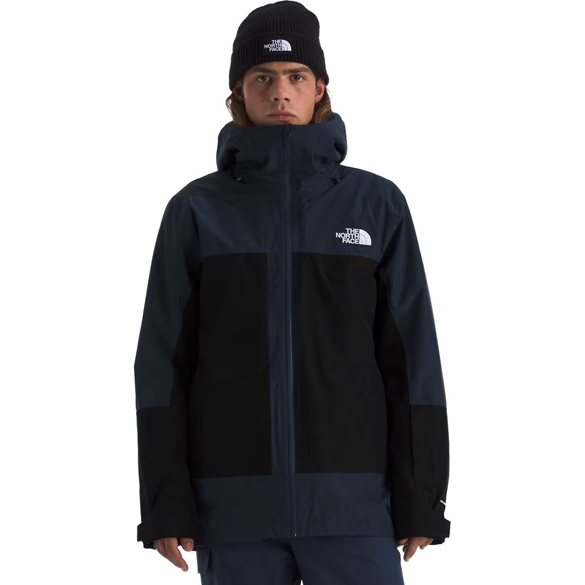 Image of The North Face ThermoBall Eco Snow Triclimate Jacket - Men's Summit Navy/TNF Black, S
