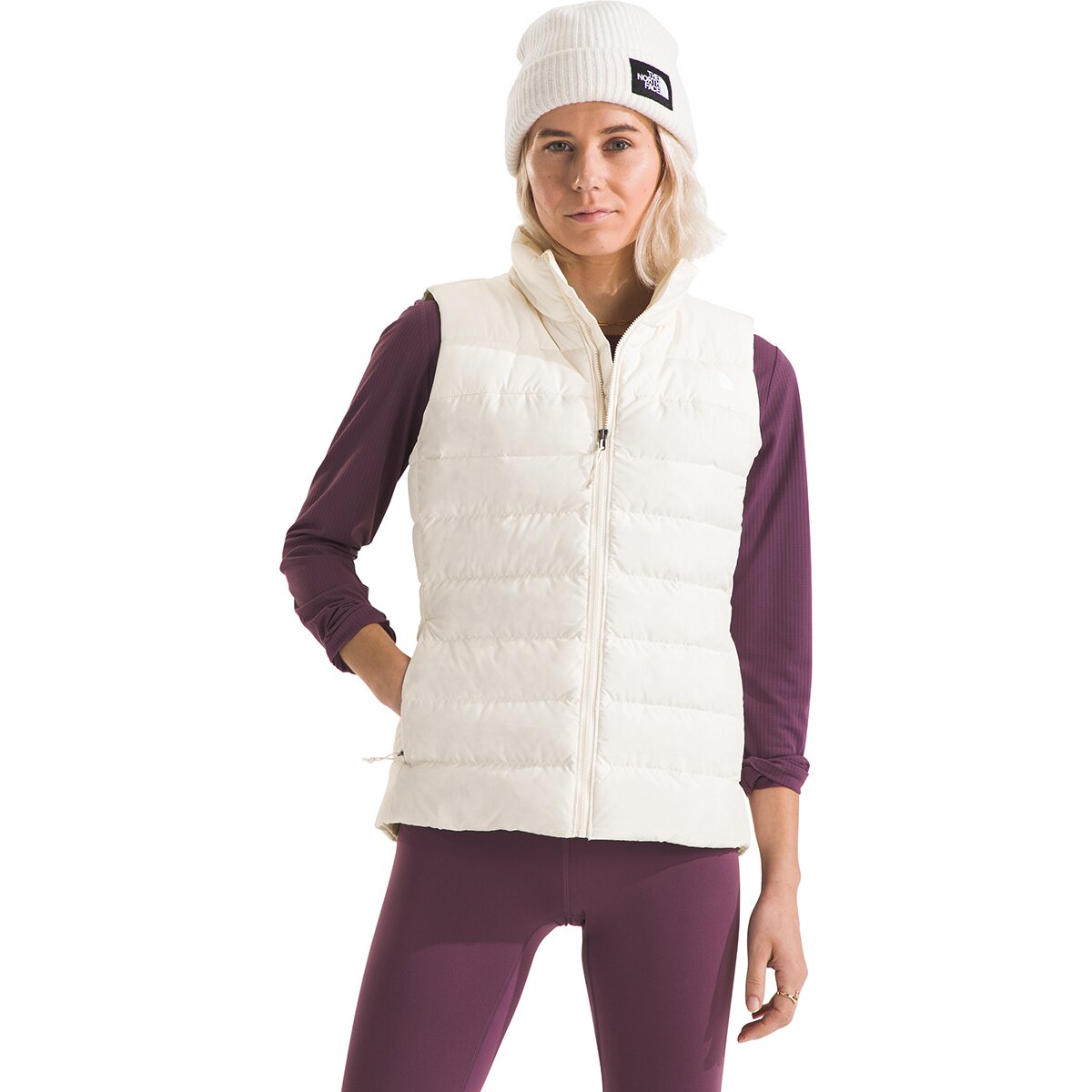 Image of The North Face Aconcagua 3 Vest - Women's White Dune, XL