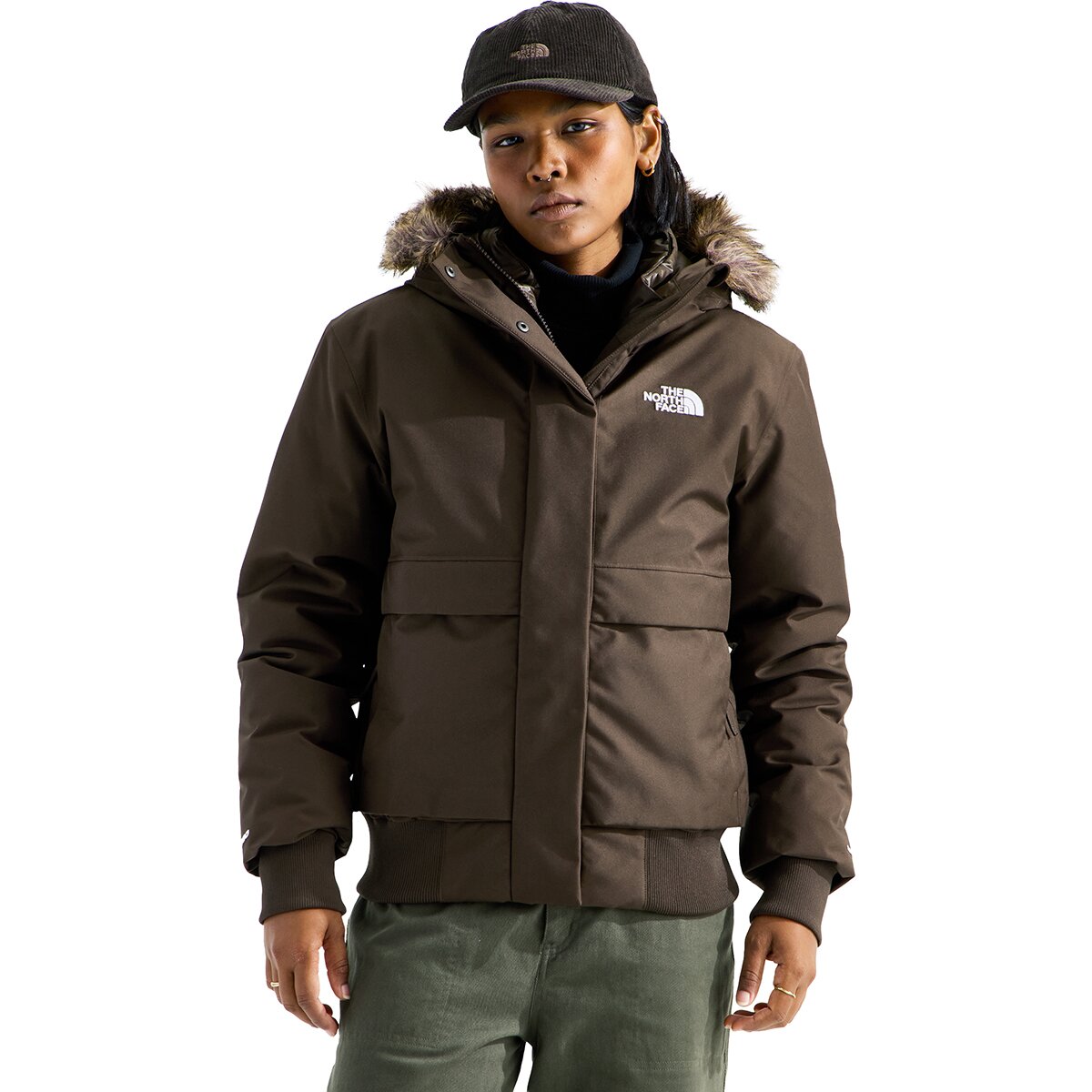 Image of The North Face Arctic Bomber Jacket - Women's Dark Chestnut, XL