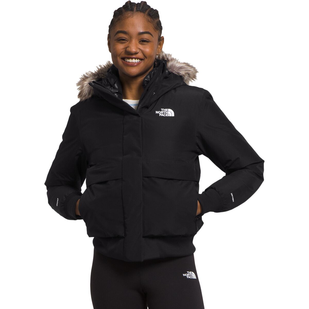 Image of The North Face Arctic Bomber Jacket - Women's TNF Black/NPF, XS