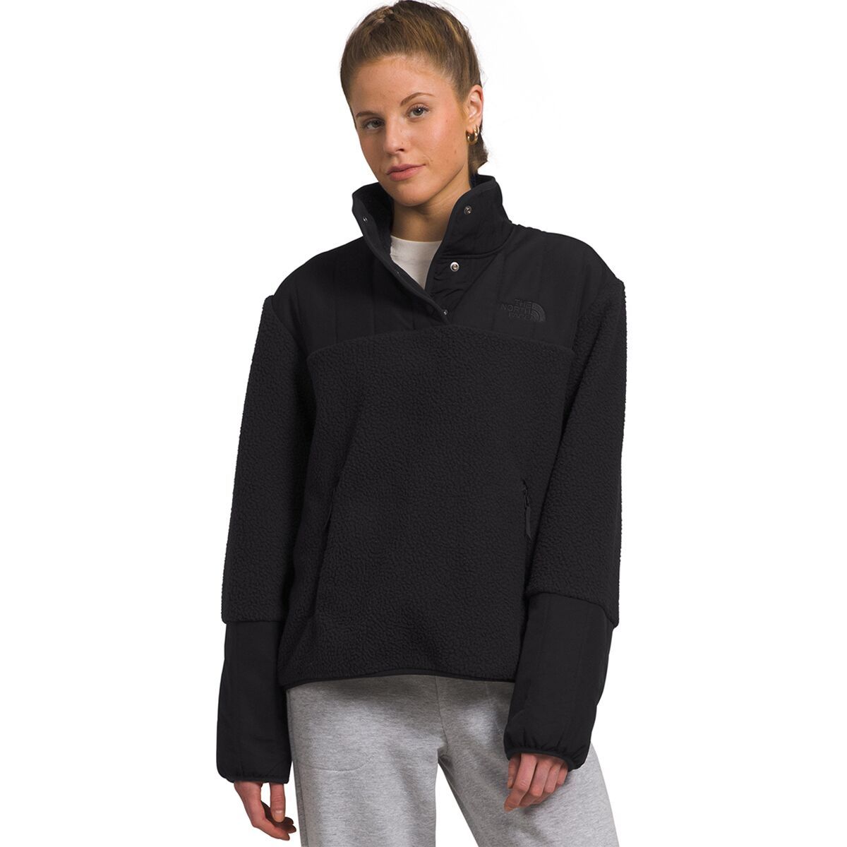 The North Face Cragmont Fleece 1/4 Snap Pullover - Women's TNF Black, M