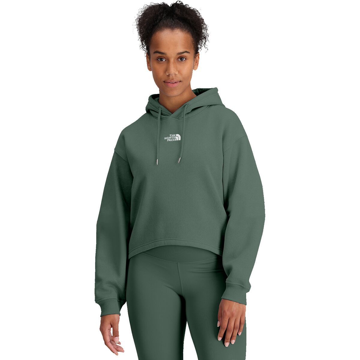 Image of The North Face Evolution Hi Lo Hoodie - Women's Duck Green, XS
