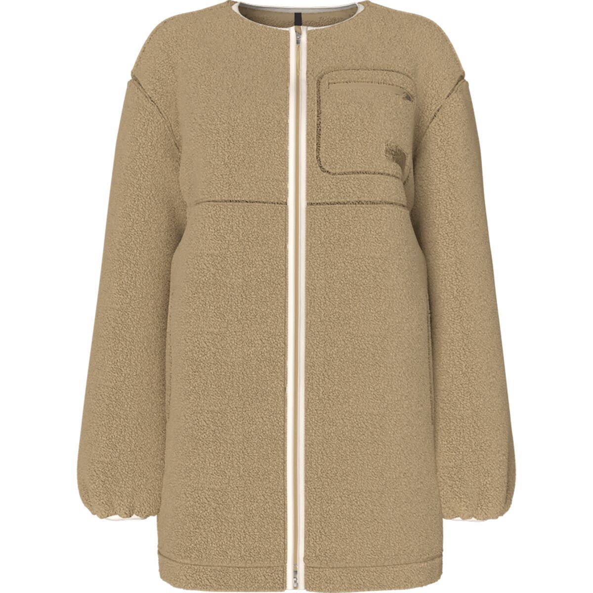 The North Face Extreme Pile Coat - Women's Khaki Stone/Gardenia White, XXL