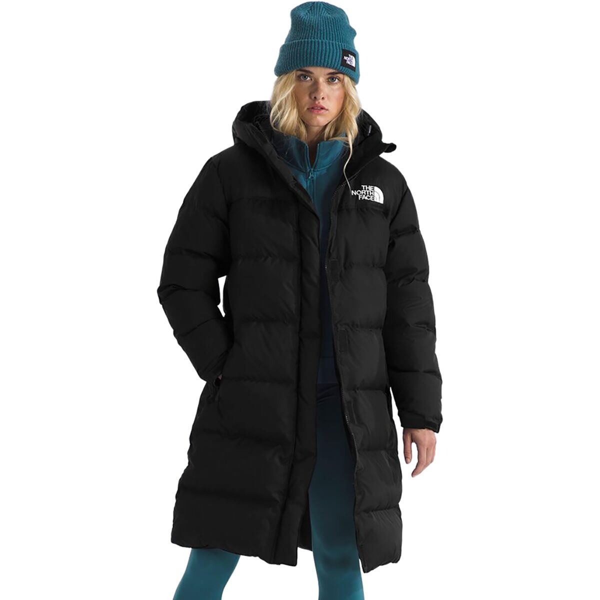 Image of The North Face Nuptse Parka - Women's TNF Black/NPF/Recycled Down, L