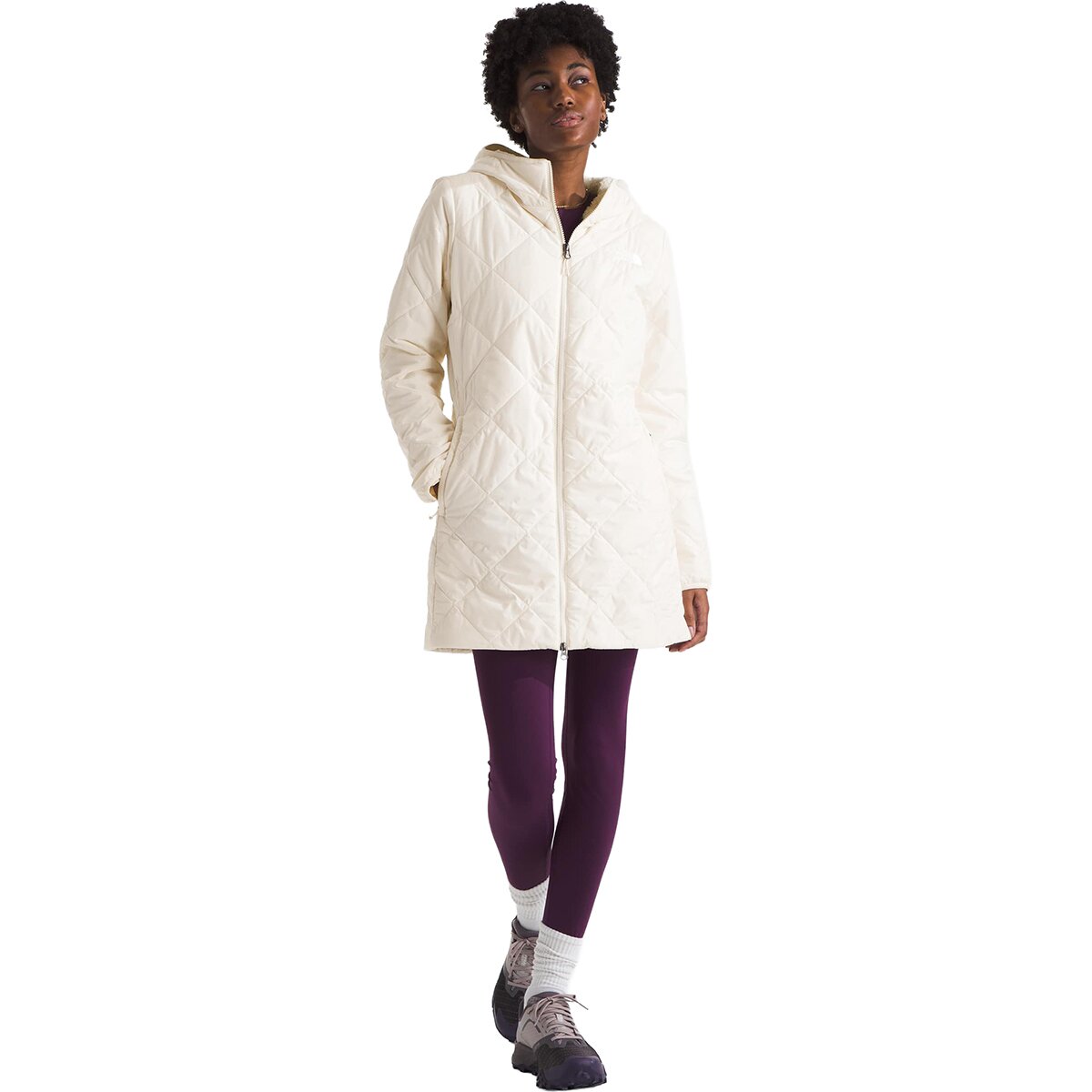 Image of The North Face Shady Glade Insulated Parka - Women's White Dune, 3XL